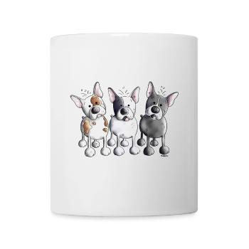 Three French Bulldogs - Bulldog - Dog - Mug - white - Front