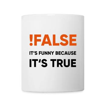 faux - c'est faux parce que c'est vrai - Mug blanc - blanc - Devant