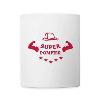 Super Pompier - Mug blanc - blanc - Devant