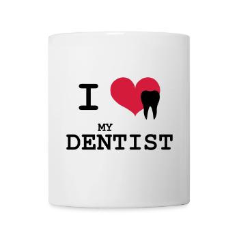 I Love my Dentist - Mug - white - Front