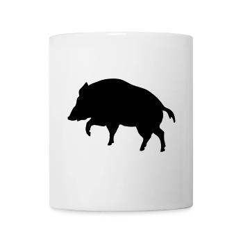 sanglier - Mug blanc - blanc - Devant