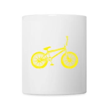 BMX Rad - Bmx Fahrrad - BMX Fahrer - Tasse - Weiß - Vorne