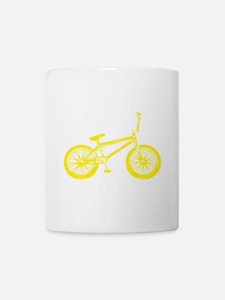 BMX Rad - Bmx Fahrrad - BMX Fahrer - Tasse - Weiß
