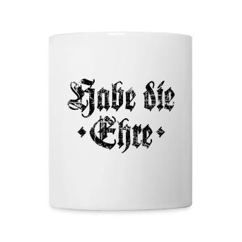 Habe die Ehre (Vintage/Schwarz) - Tasse - Weiß - Vorne