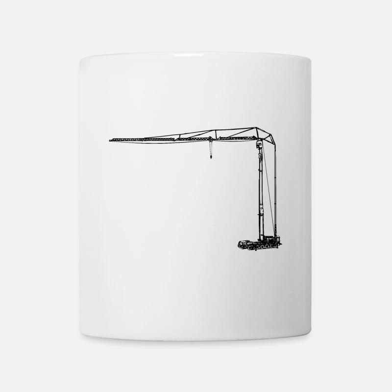 Grue pliante grue grue crane - Mug blanc - blanc
