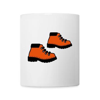 walking boots - Mug - white - Front