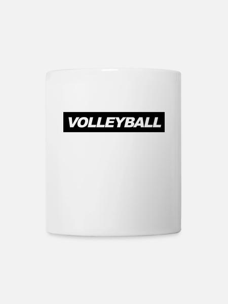 Volley-ball joueur de volley-ball - Mug blanc - blanc