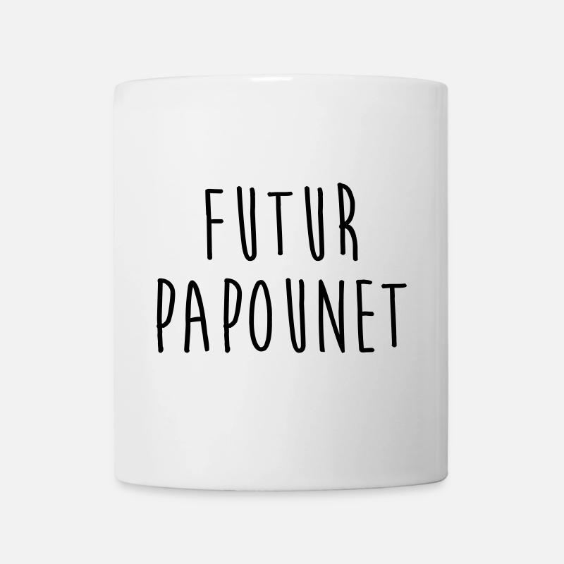 Futur Papounet / Papa / Bébé / Naissance / Père - Mug blanc - blanc