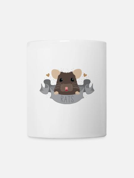 Brown RATS Banner - Tasse - Weiß