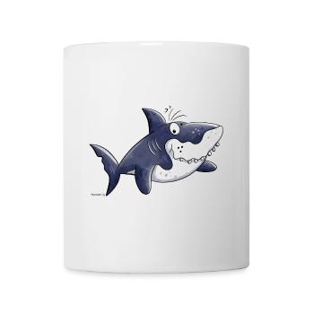 Requin comique - Mug blanc - blanc - Devant
