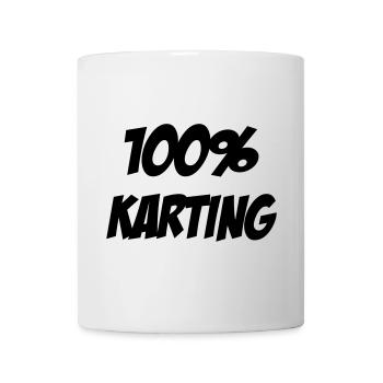 Go-Kart / Karting / Kart / Fahrer - Tasse - Weiß - Vorne