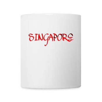Singapur Stadtstaat Asien - Tasse - Weiß - Vorne