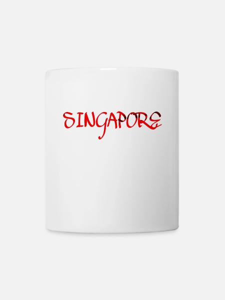 Singapour Ville-Etat Asie - Mug blanc - blanc