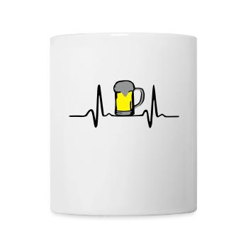 Beer and Heartbeat - Mug - white - Front