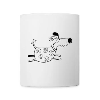 Drolliger Hund - Dog - Hunde - Comic - Tasse - Weiß - Vorne