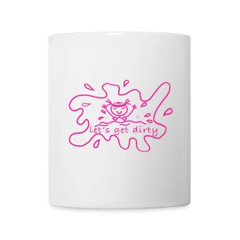 Piste de boue - Mug blanc - blanc - Devant