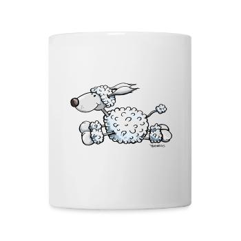 Pudel gibt Gas - Tasse - Weiß - Vorne