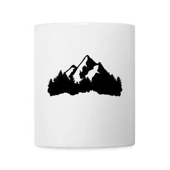 Berge und Wald - Tasse - Weiß - Vorne