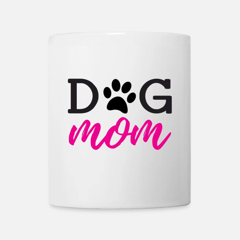 Dog Mom - Tasse - Weiß