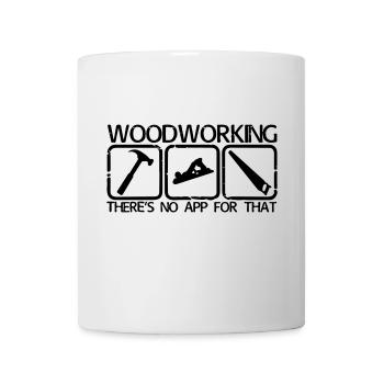 Travail du bois - Mug blanc - blanc - Devant