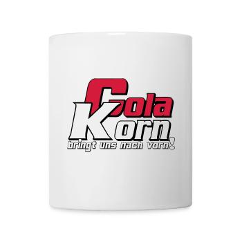 Korn , Party , Cola Korn bringt uns nach vorn(25) - Tasse - Weiß - Vorne
