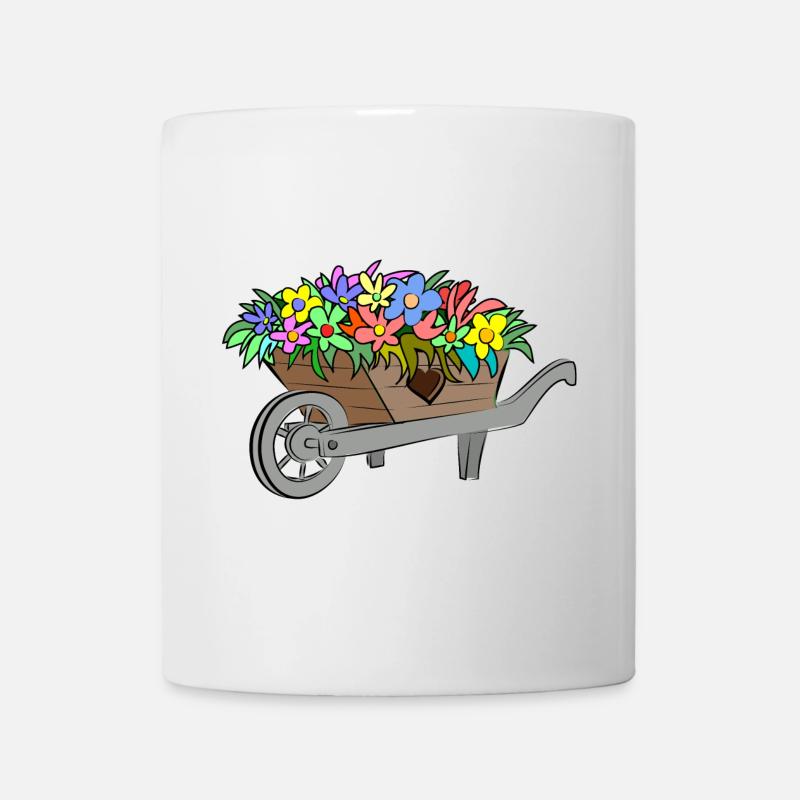 Blumen Frühling - Tasse - Weiß