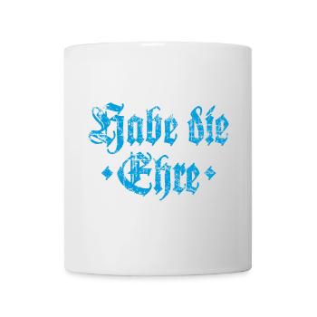 Habe die Ehre (Vintage/Hellblau) - Tasse - Weiß - Vorne