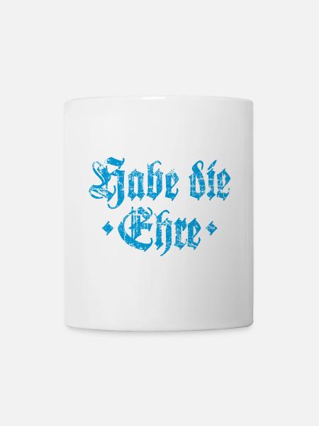 Habe die Ehre (Vintage/Hellblau) - Tasse - Weiß