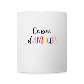Cousine D'amour - Mug blanc - blanc - Devant
