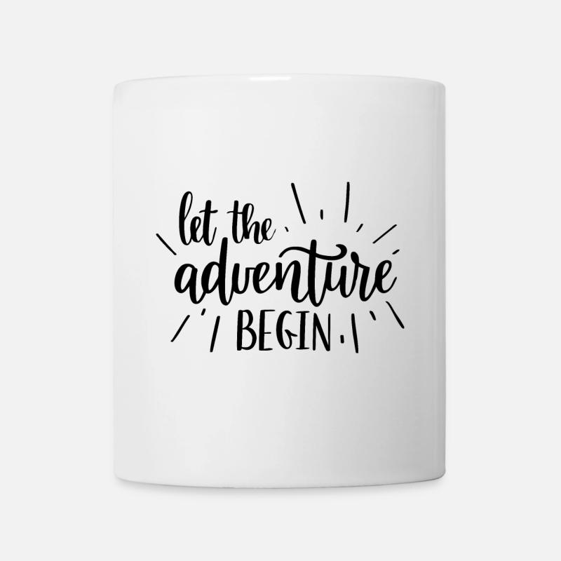 Abenteuerbeginner Motivdesign - Tasse - Weiß