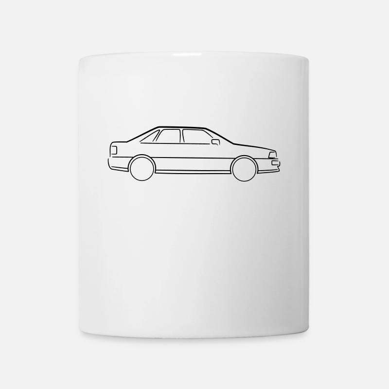 Auto Silhouette - Tasse - Weiß