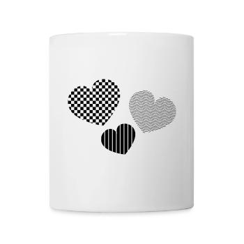 ICH LIEBE DICH. ICH LIEBE DICH. LIEBE. LIEBE. HERZ. - Tasse - Weiß - Vorne