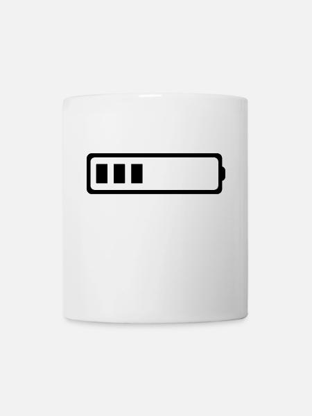 3-BATTERIE - Tasse - Weiß