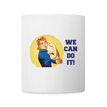 Rosie Kraft: We Can Do It Halftone - Tasse - Weiß - Vorne