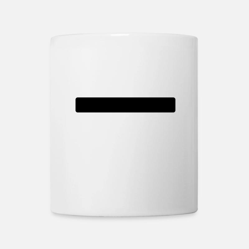 Streifen schwarz - Tasse - Weiß