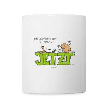 Jetzt - Tasse - Weiß - Vorne