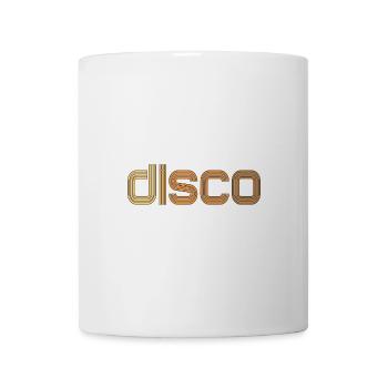 Disco Neon Line Logo - Mug blanc - blanc - Devant