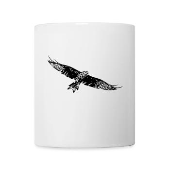 Greifvogel auf breiten Schwingen - Tasse - Weiß - Vorne