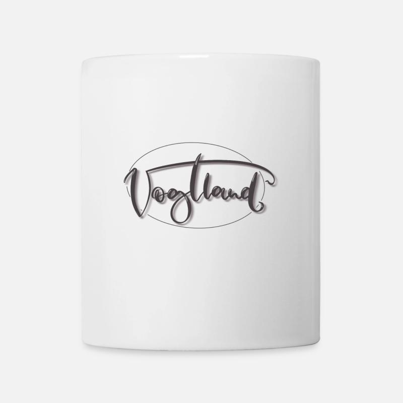 Vogtland grau - Tasse - Weiß