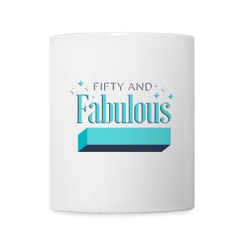 Cinquante et fabuleux cinquante et fabuleux 50 anniversaire - Mug blanc - blanc - Devant