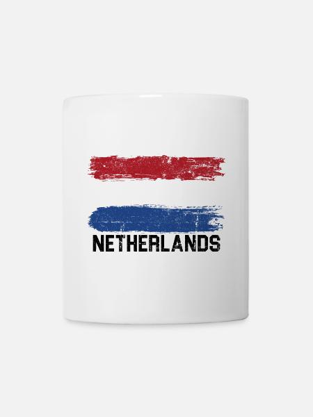 Brushstroke Tricolor Flag - Mug - white