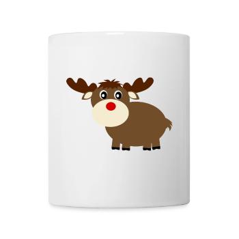 Rentier Weihnachten - Tasse - Weiß - Vorne