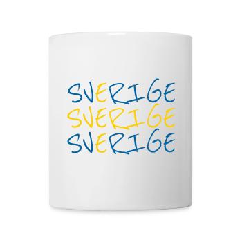 Sverige Lettrage Drapeau Suède Design - Mug blanc - blanc - Devant