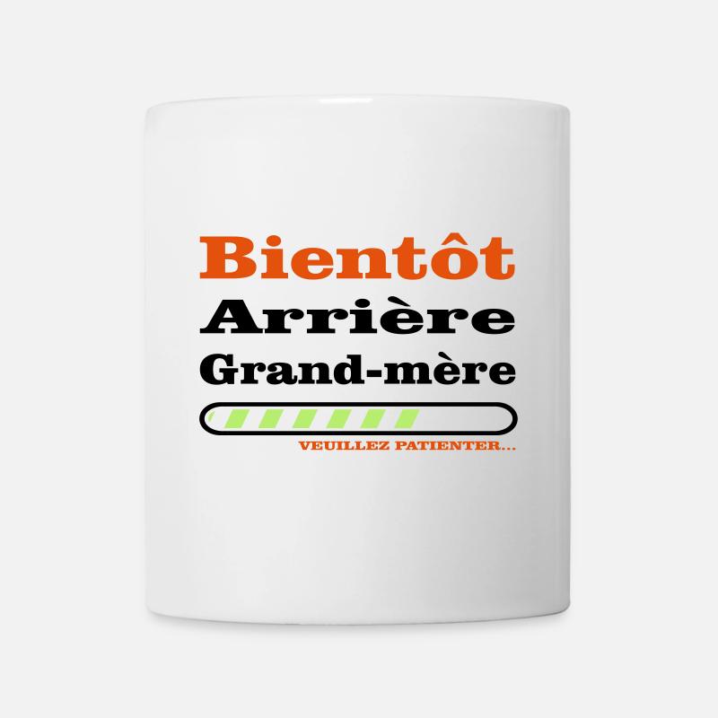 bientot arriere grand mere - Mug blanc - blanc