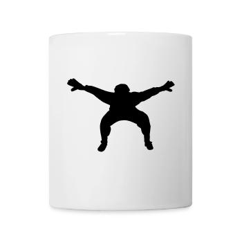 Fußball- oder Handballkeeper mit breiten Händen - Tasse - Weiß - Vorne