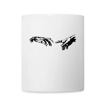 Paintng (Gemälde) simple hand and skeleton black - Tasse - Weiß - Vorne