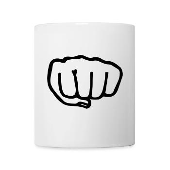 Karaté poing transparent vectra - Mug blanc - blanc - Devant