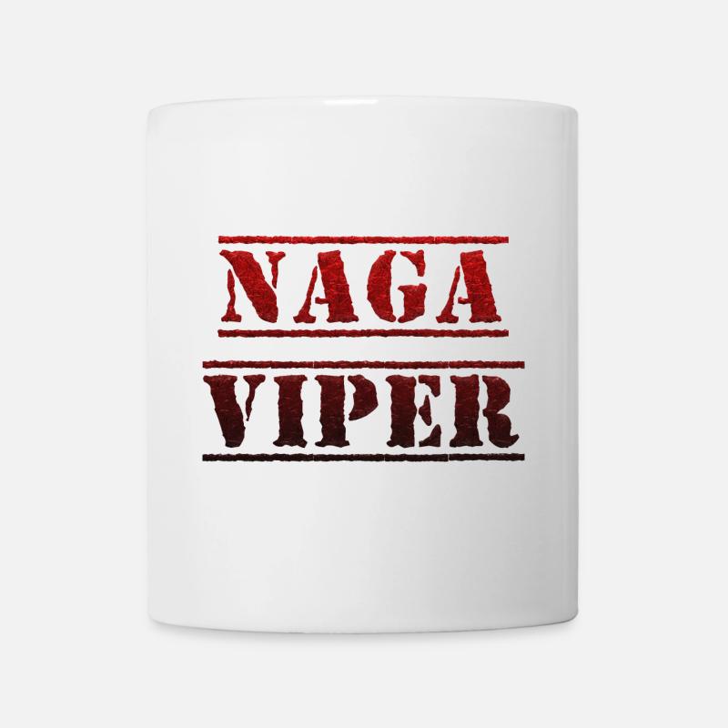 Naga Viper, Hot Chili avec beaucoup de Scoville - Mug blanc - blanc