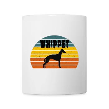 Whippet Silhouette' Cool Dog Whippet - Tasse - Weiß - Vorne