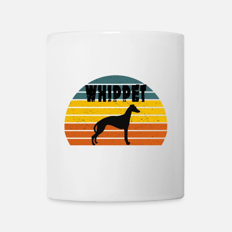 Whippet Silhouette' Cool Dog Whippet - Tasse - Weiß
